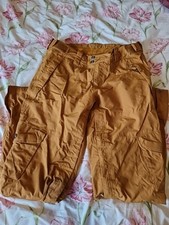 Ladies The North Face Ski Trousers Size M Mustard Hyvent
