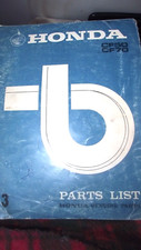 HONDA CF50 / CF70  PART LIST