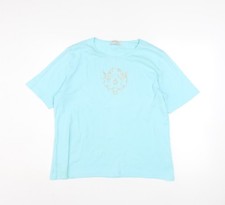 Peter Hahn Women Blue T-Shirt