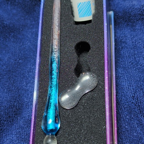 Glass dip pen - dip, set
