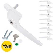 10 Pack Yale Inline Espag UPVC Window Handle Quartus Universal Double Glazing