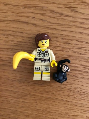 Lego zookeeper minifigure - minifigure, with