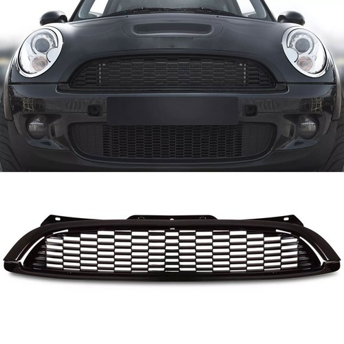 Gloss black front grille - black, grill