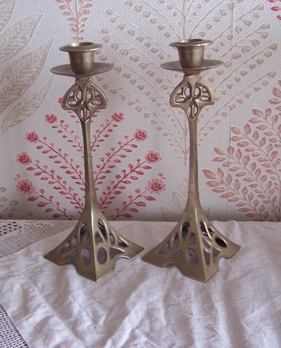 Pair vintage art - of, nouveau