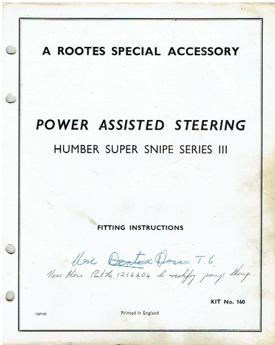 Humber super snipe siii - humber,