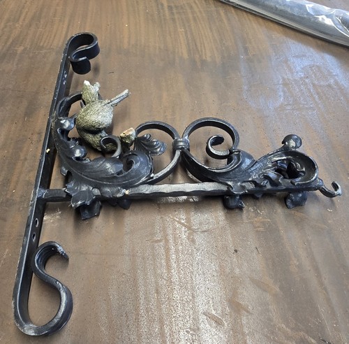 Wrought iron hanging basket - iron,