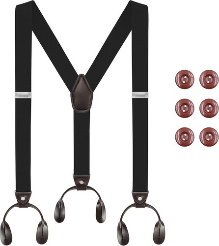 Men braces button - button, end