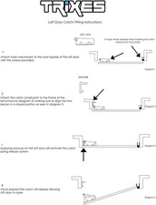 Loft Door Touch Hatch - Latch - Catch - Push - Lock - Attic Cupboard