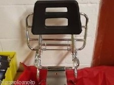 Vespa PX PE LML 2T T5 Classic Backrest Rack Carrier Volvo Style Chrome 004627