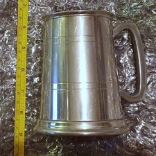 Pewter Tankard St Micheal Pint Ale Bitter Beer