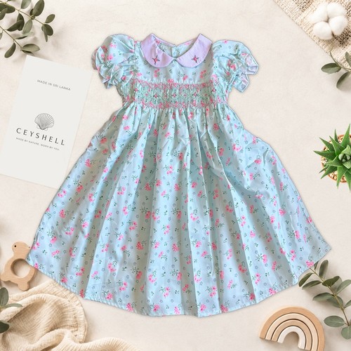 Hand smocked girl dress - girl,
