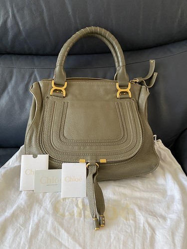 Chloe marcie khaki leather - chloe,