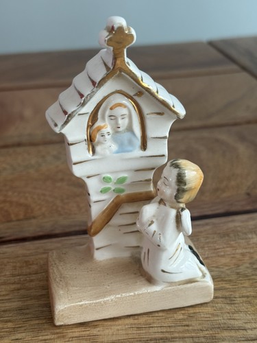10cm ceramic praying child - ceramic,