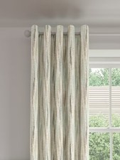 John Lewis Mica Weave Pair Lined Eyelet Curtains W228 x Drop 228cm - Gold A