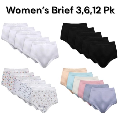 Ladies briefs 12 pack - 3,6,12,