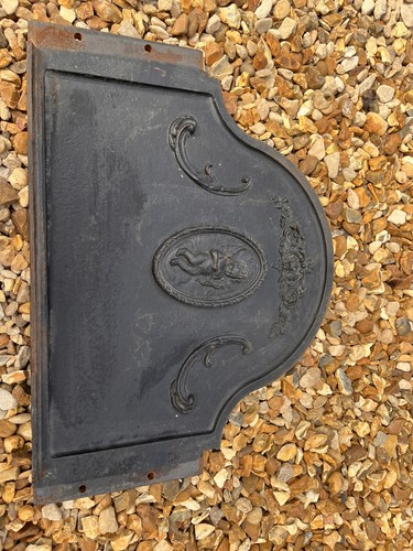 Cast iron fire back plate - cast,
