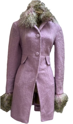 Vtg topshoplilac mohair coat - vtg,