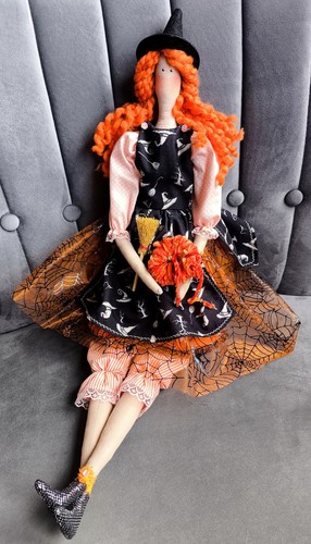 Halloween witch tilda style - halloween,