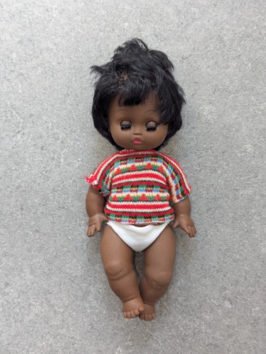 Vintage black baby doll - baby,