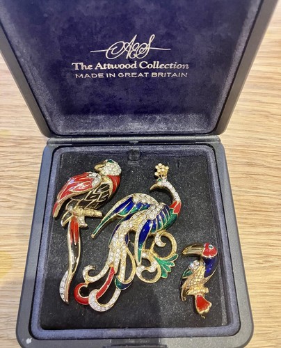 Attwood sawyer bird brooch - attwood,