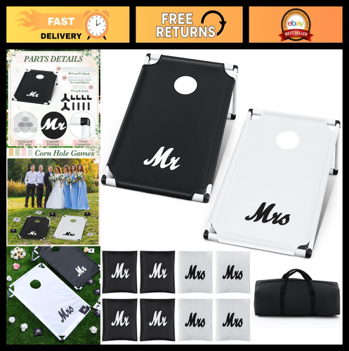 Portable wedding cornhole game - wedding,