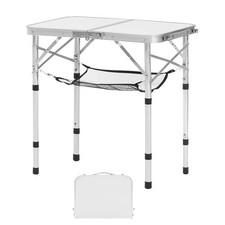 Uimoso 2ft Foldable Aluminum Camping Table with Adjustable Height for Outdoors