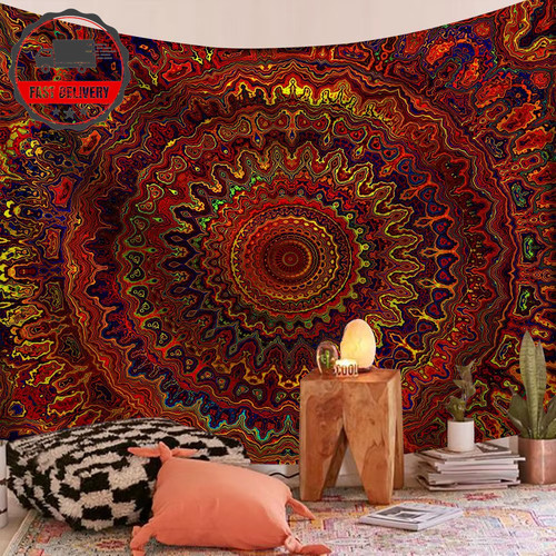Indian mandala wall hanging - indian,