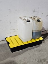 30 Litre Fluid Oil Spill Drip Tray & Platform 2 / 3 25 Litre Drums ST80 800x400