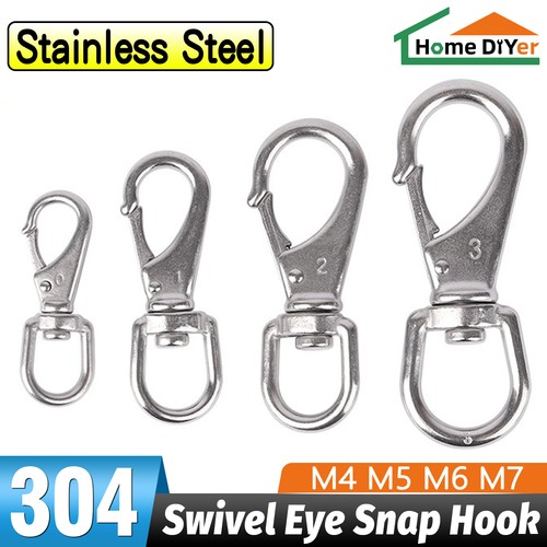Stainless steel lobster swivel - steel,