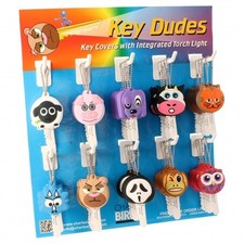 Funky Dudes Key Covers with Integrated Torch Light