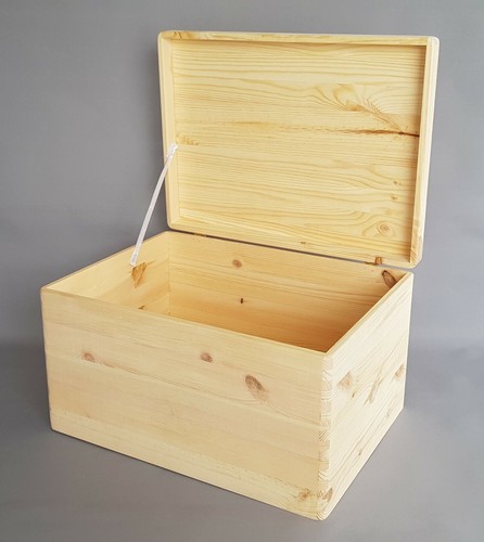 Wooden handles storage box - wooden, no