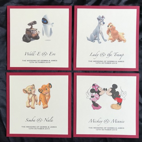 Disney wedding table numbers - disney,