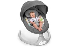 Baby Swing for Infants with 5 Natural Sway Speeds, Portable Bt Music Bouncer wit