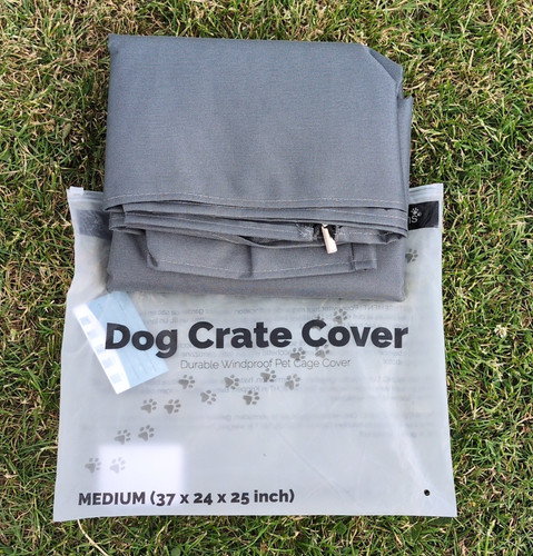 Fabric dog crate - dog, cover