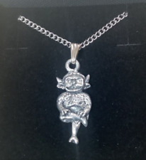 Lincoln Imp Silver Pewter Pendant On A Chain (P)