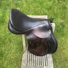 Black Country Saddle 18.5" WEXFORD Dark Havana Front Gusset & K Panel with Cover
