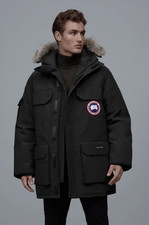 Canada Goose 08 Men's Expedition Parka Black Down Jacket Men's S-XXL