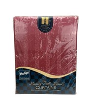 Mostyns Curtains Striped Fully Lined Tokyo Rose Pink 76" x 90" NEW