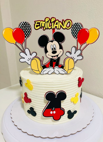Personalised mickey mouse cake - personalised,