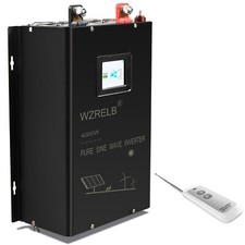 4000W Pure Sine Wave Inverter Split Phase 24V to 120V 240V  Solar Motor Remote