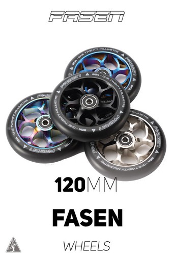 Fasen spoke wheels 120mm - 6,