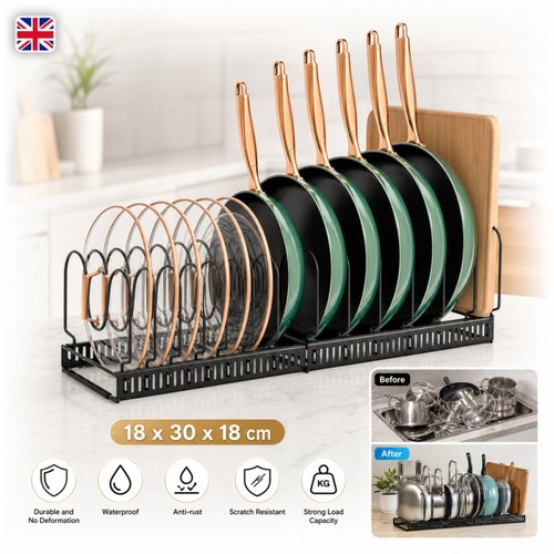 Pan pots lid organiser storage - pan,
