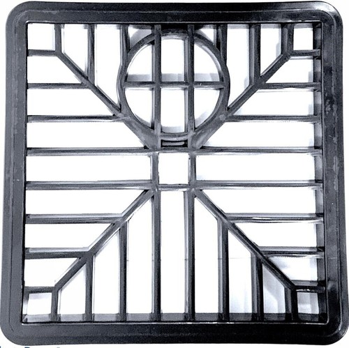 Square drain cover black - square,