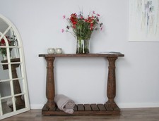 1.6m Shabby Chic Hall Table / Console Table - Mocha