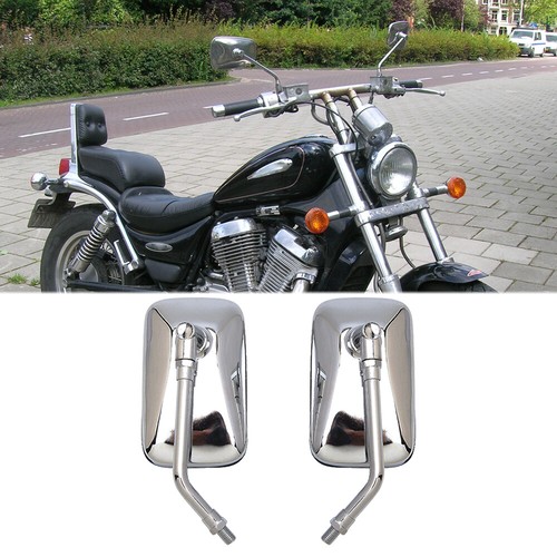 Pair rectangle side mirrors - side,