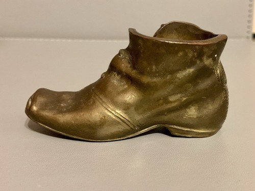 Vintage brass boot - brass,