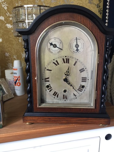 Large edwardian mantel clock - large,