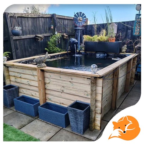 Diy raised timber garden pond - diy,