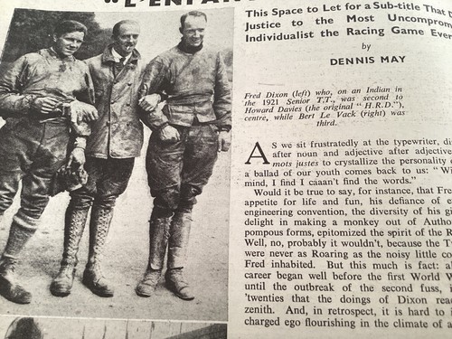 Freddie dixon sidecar racer - freddie,