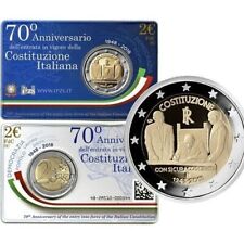 Italy 2 Euro Commemorative Coin 2018 - Constitution Coincard. BU